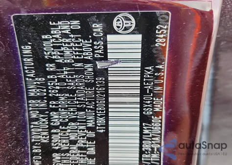 2016 Toyota Avalon Xle из США, поврежденный, VIN 4T1BK1EB0GU216139